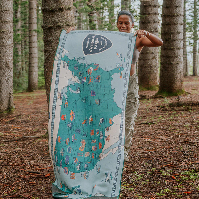 Original Towel: National Parks and Monuments Map