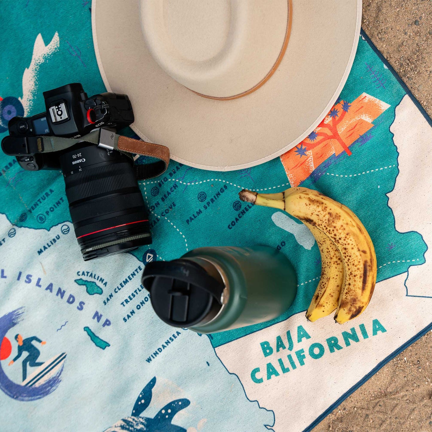 Original Towel: California Map