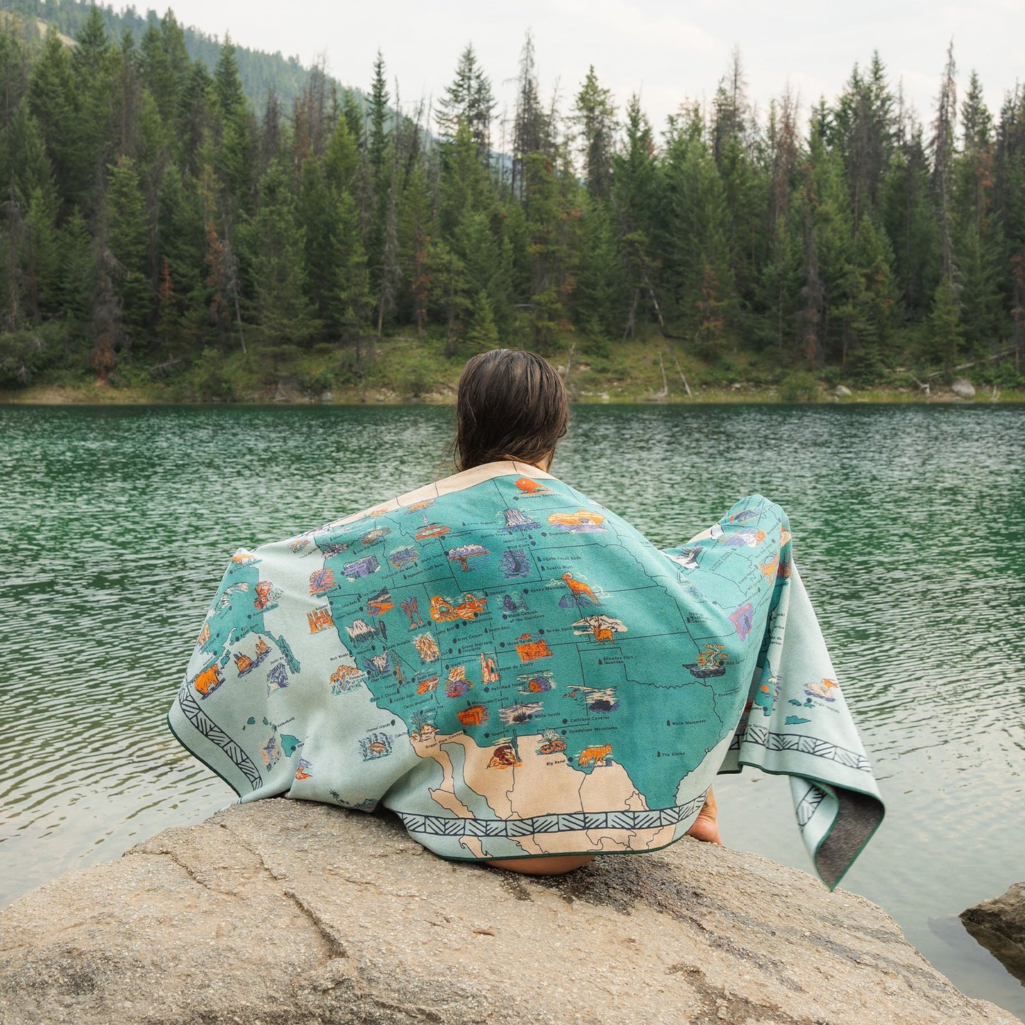 Original Towel: National Parks and Monuments Map