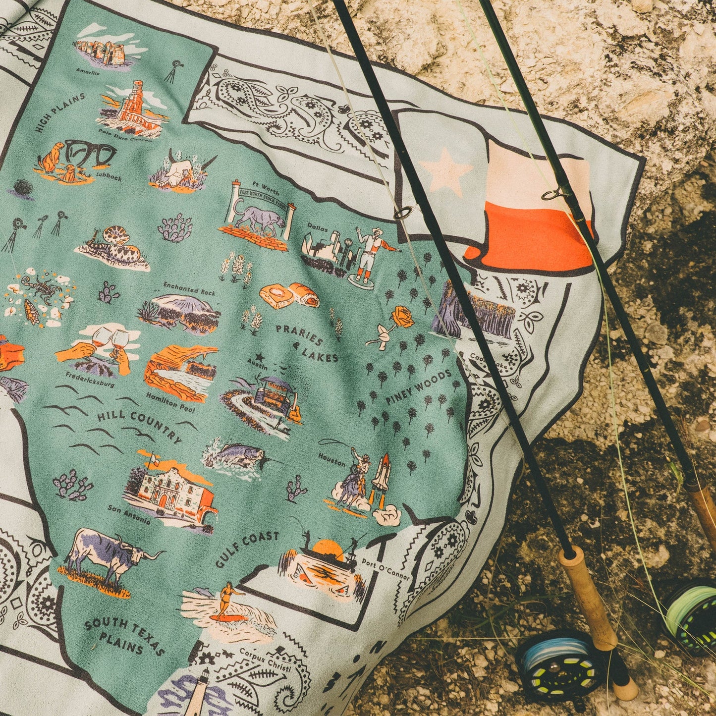 Original Towel: Texas Map